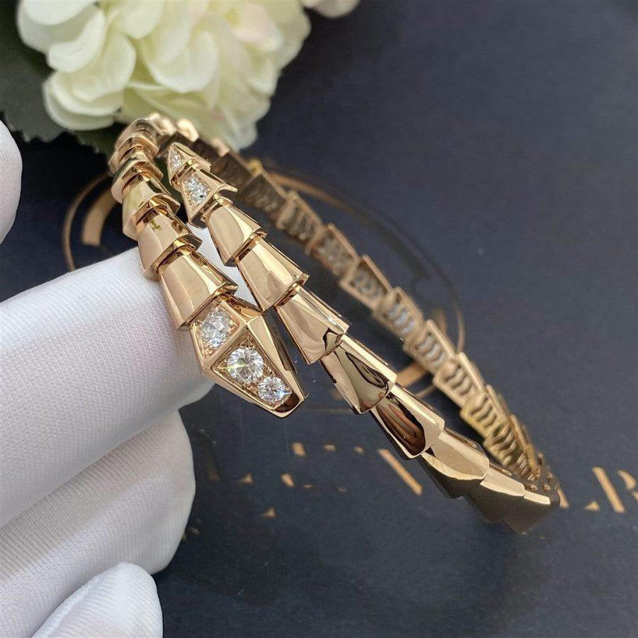[Together Jewelry]SERPENTI BRACELET DIAMONDS PINK GOLD