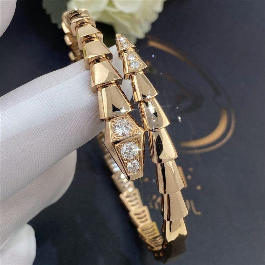 [Together Jewelry]SERPENTI BRACELET DIAMONDS PINK GOLD
