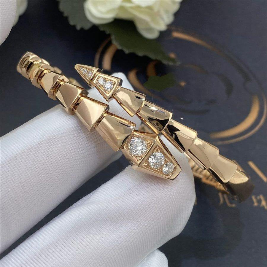 [Together Jewelry]SERPENTI BRACELET DIAMONDS PINK GOLD