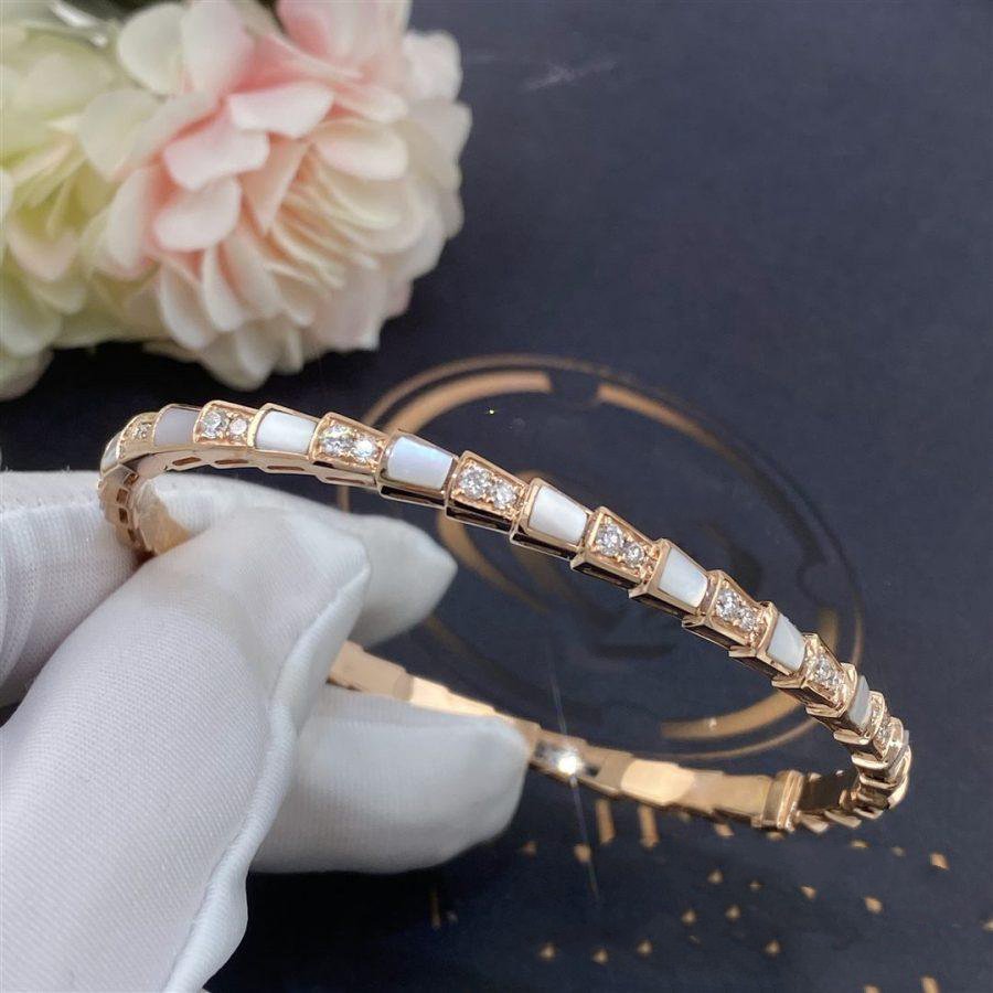 [Together Jewelry]SERPENTI BRACELET PINK GOLD MOP DIAMOND