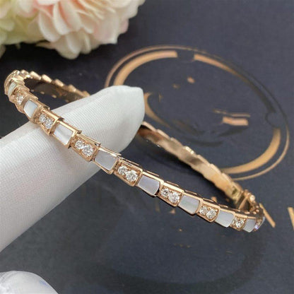 [Together Jewelry]SERPENTI BRACELET PINK GOLD MOP DIAMOND