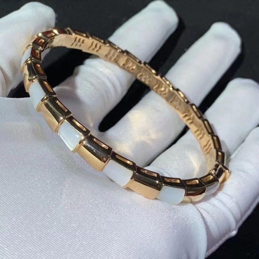 [Together Jewelry]SERPENTI BRACELET PINK GOLD MOP