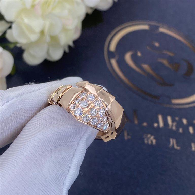[Together Jewelry]SERPENTI RING PINK GOLD DIAMOND