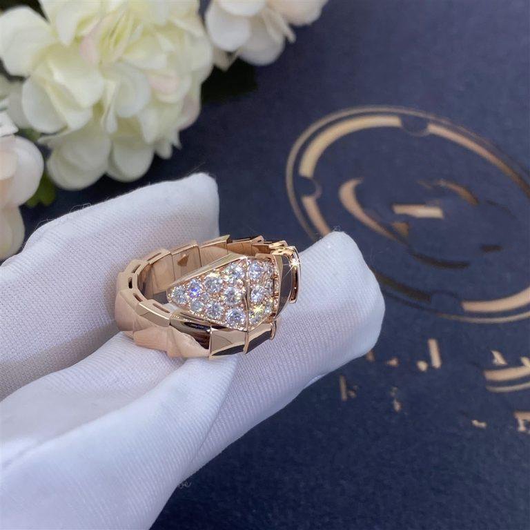 [Together Jewelry]SERPENTI RING PINK GOLD DIAMOND