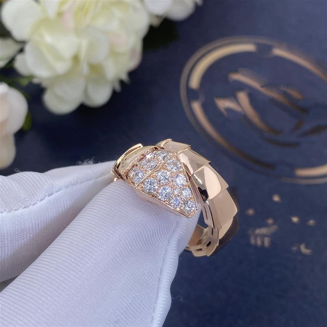 [Together Jewelry]SERPENTI RING PINK GOLD DIAMOND