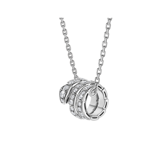 [Together Jewelry]SERPENTI  NECKLACE DOUBLE RING DIAMOND