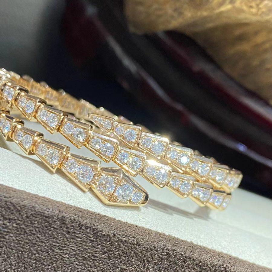 [Together Jewelry]SERPENTI BRACELET GOLD DIAMOND DOUBLE ROW
