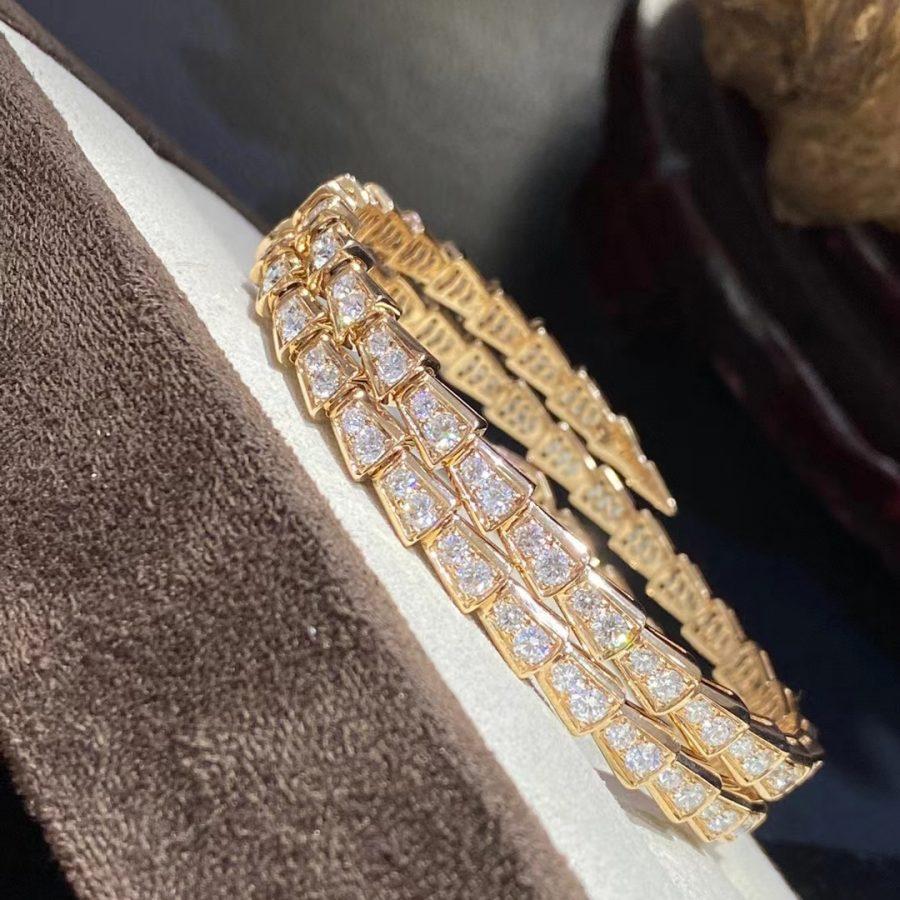 [Together Jewelry]SERPENTI BRACELET GOLD DIAMOND DOUBLE ROW