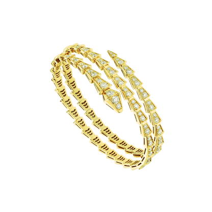 [Together Jewelry]SERPENTI BRACELET GOLD DIAMOND DOUBLE ROW
