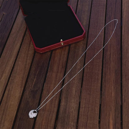 [Together Jewelry]AMULETTE SILVER FULL DIAMOND NECKLACE