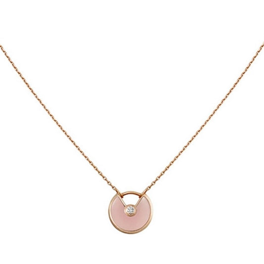 [Together Jewelry]AMULETTE ROSE GOLD PINK MOP NECKLACE
