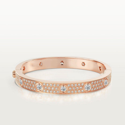 [Together Jewelry]LOVE BRACELET 6.1MM DIAMOND-PAVED 10 BIG DIAMONDS