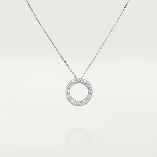 [Together Jewelry]LOVE NECKLACE ADJUSTABLE SILVER