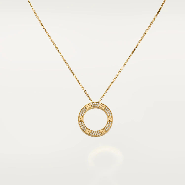 [Together Jewelry]LOVE NECKLACE ADJUSTABLE ROSE GOLD