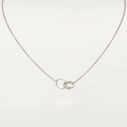 [Together Jewelry]LOVE NECKLACE PINK GOLD AND SILVER