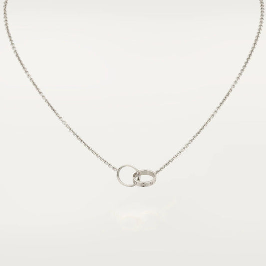 [Together Jewelry]LOVE NECKLACE PINK GOLD AND SILVER