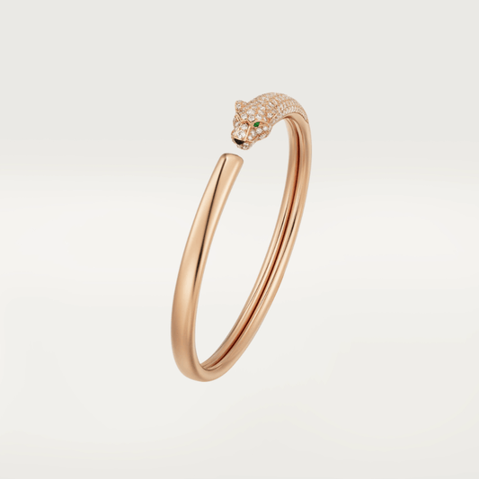 [Together Jewelry]PANTHERE ROSE GOLD DIAMOND OPEN BRACELET