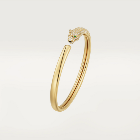 [Together Jewelry]PANTHERE GOLD DIAMOND OPEN BRACELET