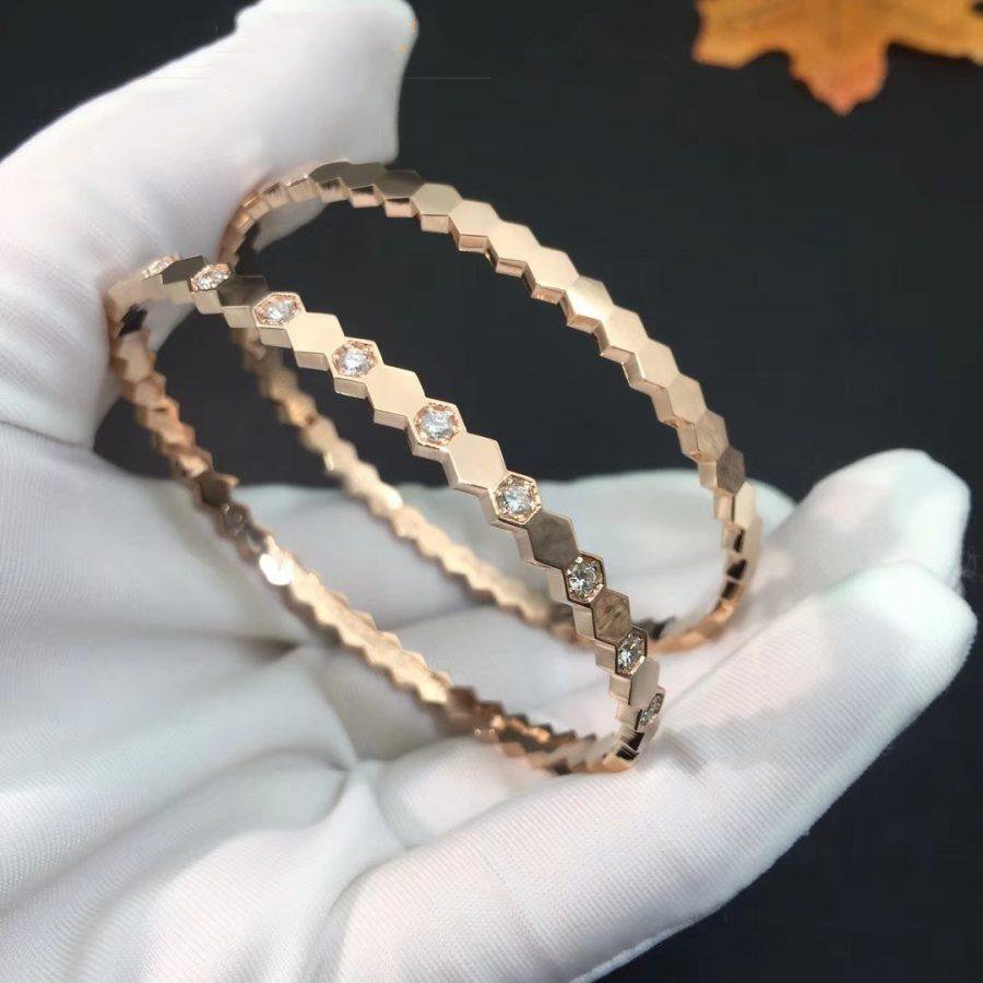 [Together Jewelry]BEE LOVE PINK GOLD DIAMOND BRACELET