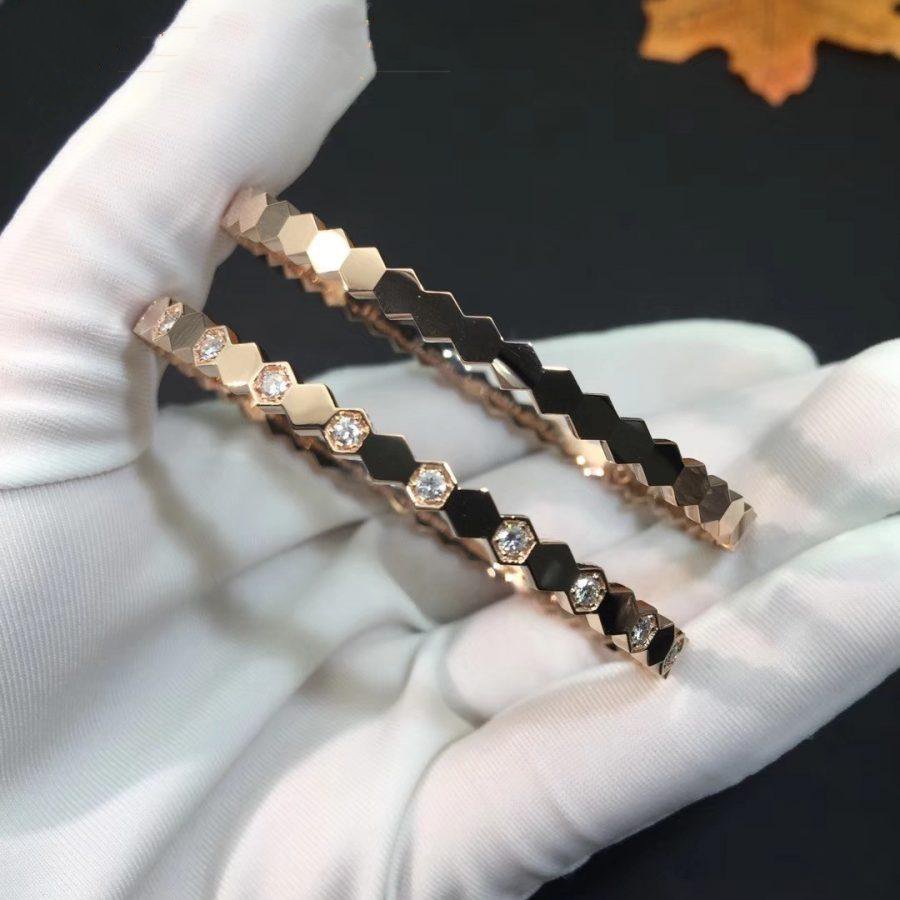 [Together Jewelry]BEE LOVE PINK GOLD DIAMOND BRACELET