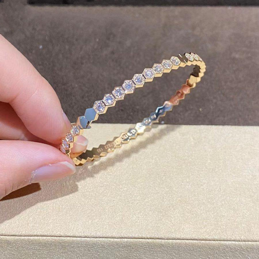 [Together Jewelry]BEE LOVE GOLD BRACELET FULL DIAMOND