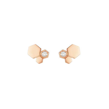 [Together Jewelry]BEE LOVE PINK GOLD DIAMOND EARRINGS
