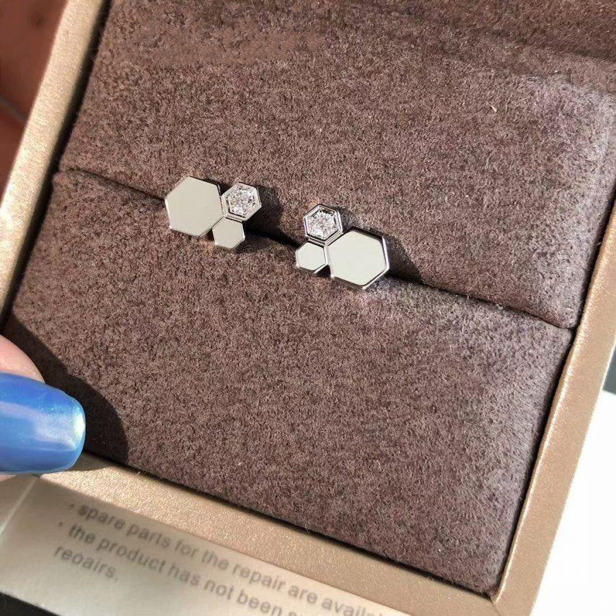 [Together Jewelry]BEE LOVE SILVER DIAMOND EARRINGS