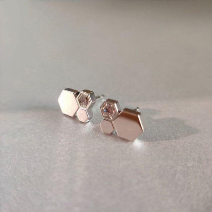 [Together Jewelry]BEE LOVE SILVER DIAMOND EARRINGS