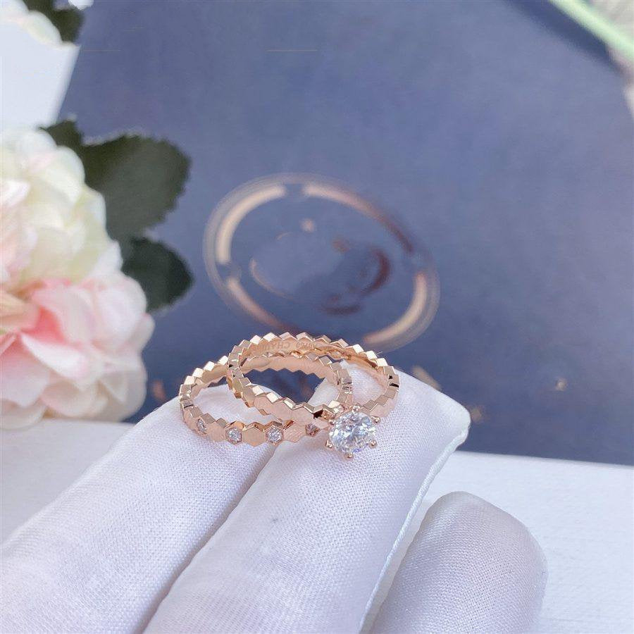 [Together Jewelry]BEE LOVE RING PINK GOLD 1 DIAMOND