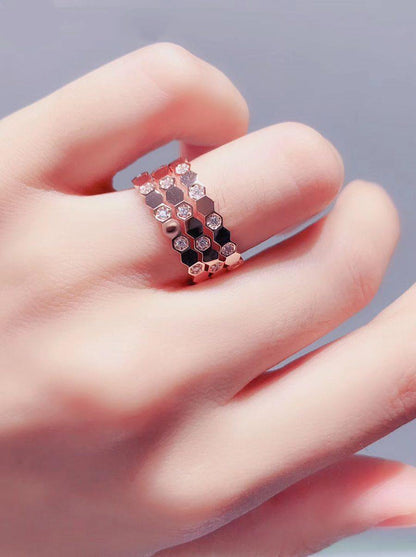 [Together Jewelry]BEE LOVE RING PINK GOLD DIAMOND