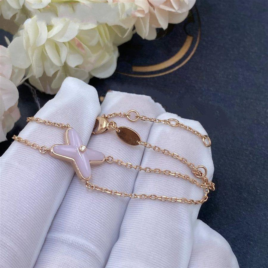 [Together Jewelry]JEUX BRACELET PINK MOP PINK GOLD 1 DIAMOND