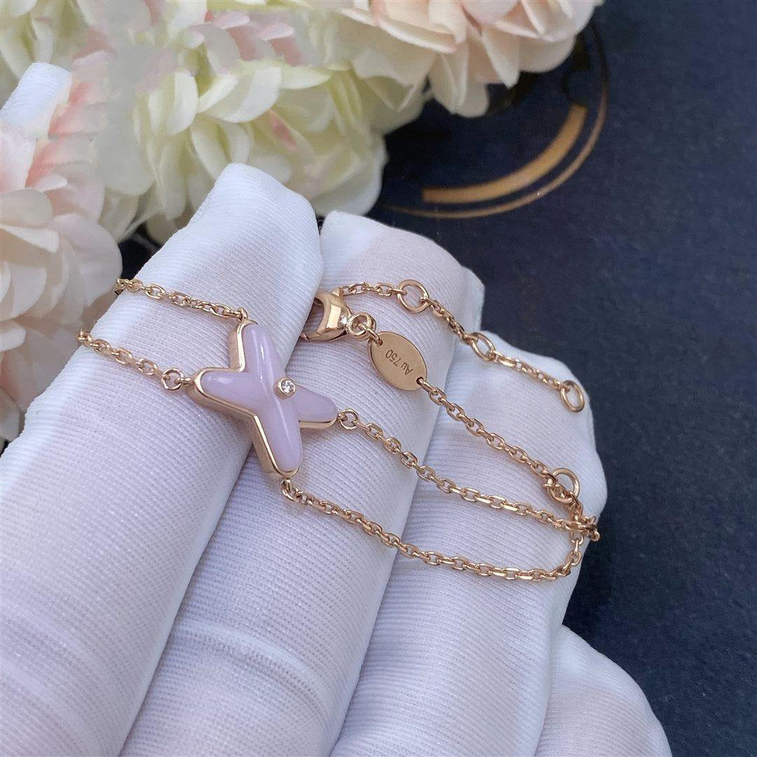 [Together Jewelry]JEUX BRACELET PINK MOP PINK GOLD 1 DIAMOND