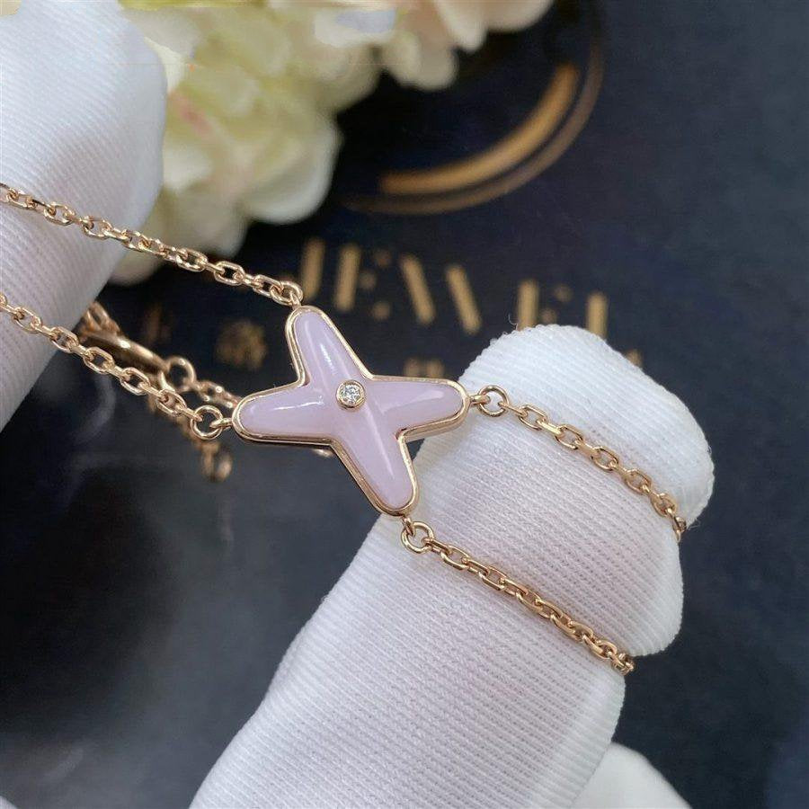 [Together Jewelry]JEUX BRACELET PINK MOP PINK GOLD 1 DIAMOND
