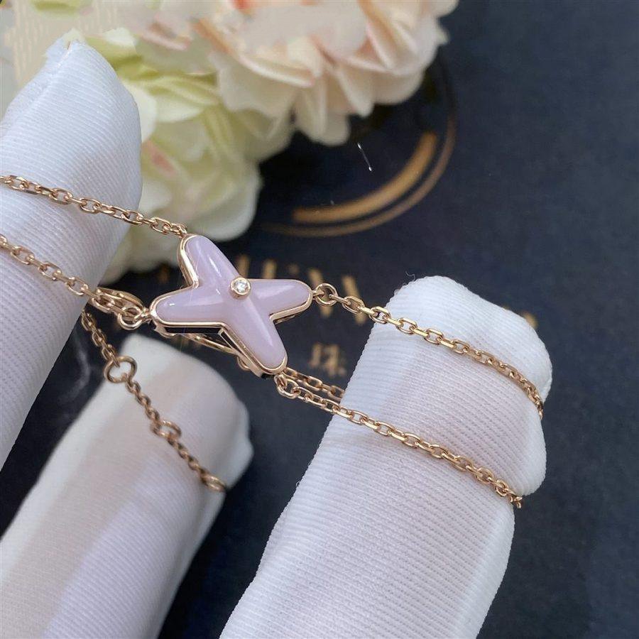 [Together Jewelry]JEUX BRACELET PINK MOP PINK GOLD 1 DIAMOND