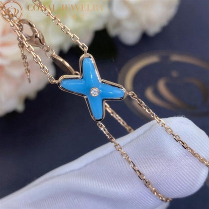 [Together Jewelry]JEUX BRACELET TURQUOISE PINK GOLD 1 DIAMOND