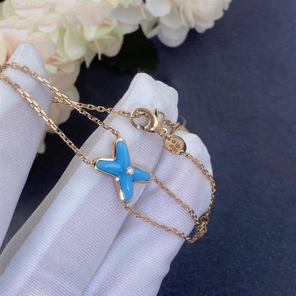 [Together Jewelry]JEUX BRACELET TURQUOISE PINK GOLD 1 DIAMOND