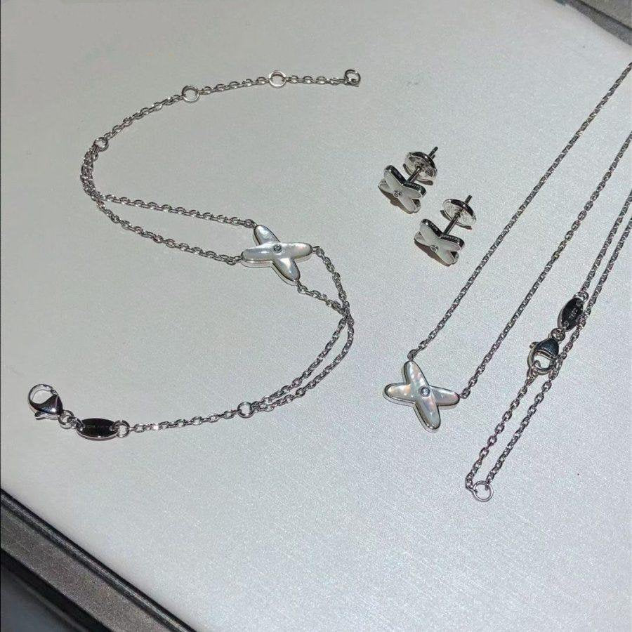 [Together Jewelry]JEUX BRACELET WHITE MOP SILVER 1 DIAMOND