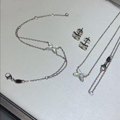 [Together Jewelry]JEUX BRACELET WHITE MOP SILVER 1 DIAMOND