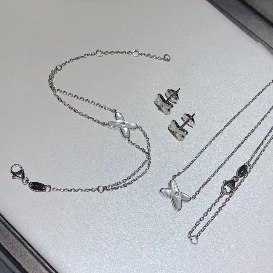 [Together Jewelry]JEUX BRACELET WHITE MOP SILVER 1 DIAMOND