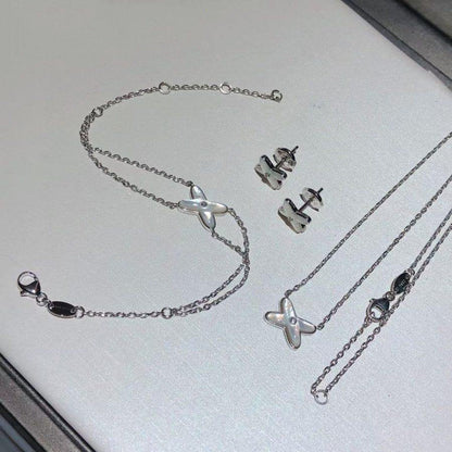 [Together Jewelry]JEUX BRACELET WHITE MOP SILVER 1 DIAMOND