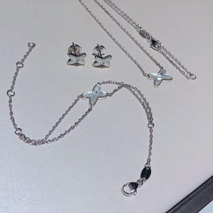 [Together Jewelry]JEUX BRACELET WHITE MOP SILVER 1 DIAMOND