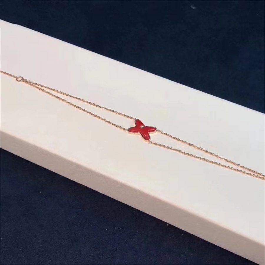 [Together Jewelry]JEUX BRACELET CARNELIAN PINK GOLD 1 DIAMOND