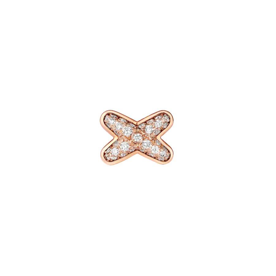[Together Jewelry]JEUX DE PINK GOLD DIAMOND EARRINGS