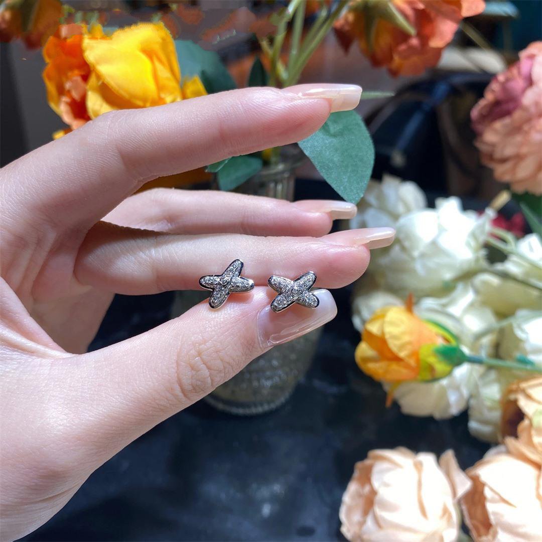[Together Jewelry]JEUX DE SILVER DIAMOND EARRINGS