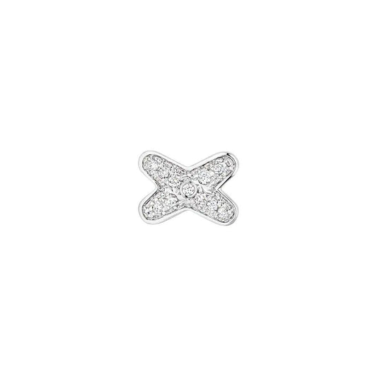 [Together Jewelry]JEUX DE SILVER DIAMOND EARRINGS