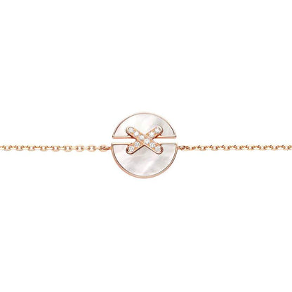 [Together Jewelry]JEUX DE BRACELET MOP PINK GOLD DIAMONDS
