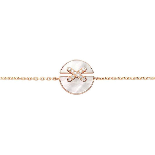[Together Jewelry]JEUX DE BRACELET MOP PINK GOLD DIAMONDS
