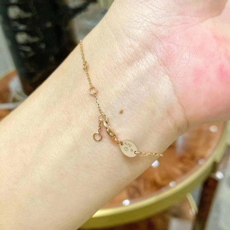 [Together Jewelry]JEUX DE BRACELET MOP PINK GOLD DIAMONDS