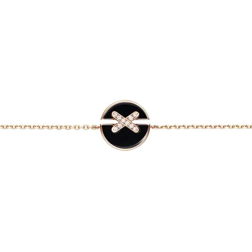 [Together Jewelry]JEUX DE BRACELET ONYX PINK GOLD DIAMOND