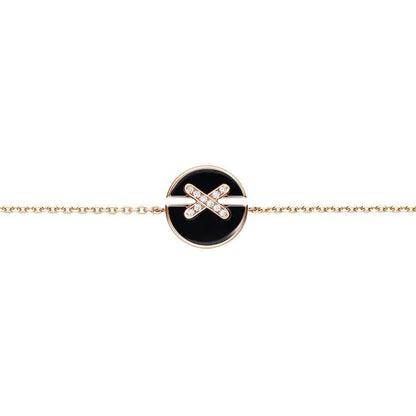 [Together Jewelry]JEUX DE BRACELET ONYX PINK GOLD DIAMOND